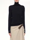 Loewe Turtleneck Wool Sweater In Black