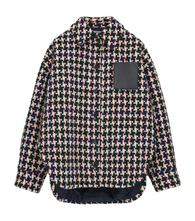 LOEWE TWEED HOUNDSTOOTH OVERSHIRT