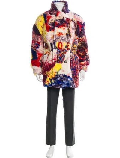 Pre-owned Loewe Tweed Pattern Parka W/ Tags In Multi