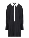 Loewe Detachable-collar Midi Shirt Dress In Black  