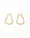 Loewe Twist Hoops Earrings In Gold