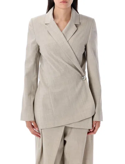 Loewe Twisted Blazer In Gray