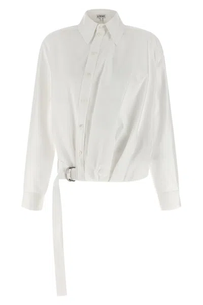 Loewe Twisted Construction Shirt In White