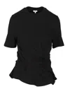 Loewe Draped Short-sleeve T-shirt In Black