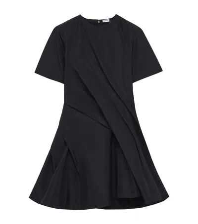 Loewe Twisted Mini Dress In Black