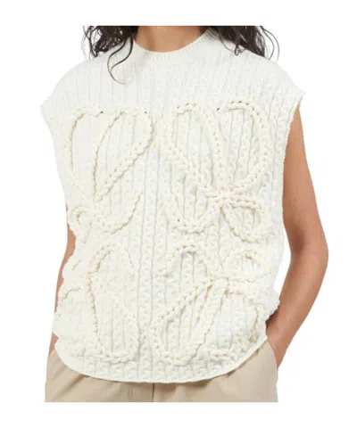 LOEWE LOEWE MONOGRAM EMBROIDERED KNITTED VEST