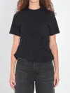 Loewe Draped Short-sleeve T-shirt In Black