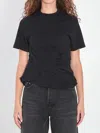 Loewe Women Top Twisted In Cotton Blend In Black