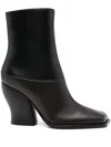 Loewe Two-tone Leather Onda Ankle Boots