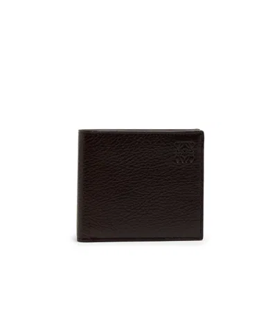 Loewe Two-fold Wallet In Black