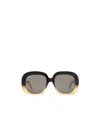 Loewe Two-tone Square-frame Sunglasses In Gray