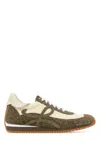 LOEWE TWO-TONE SUEDE AND NYLON FLOW RUNNER trainers
