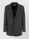Loewe Two-tone Wool Blend Tailored Jacket In Multi