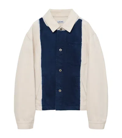 Loewe Two-tone Denim Jacket In Multi