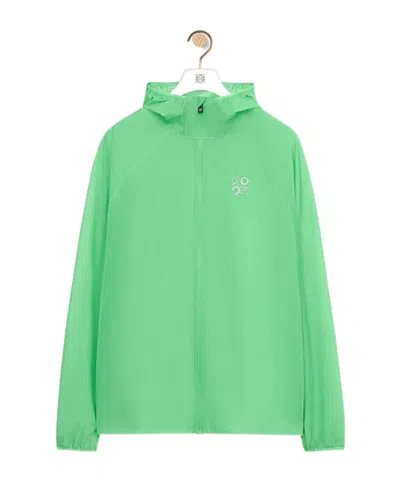 Loewe Ultra Jacket In Technical Shell In Green