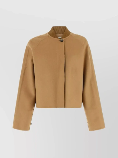 Loewe Unique Sleeves Blend Jacket In Brown