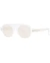 Loewe Unisex Lw40020f 50mm Sunglasses In White
