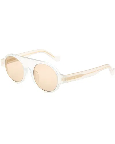 Loewe Unisex Lw40020f 50mm Sunglasses In White