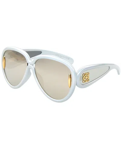 Loewe Unisex Lw40108i 65mm Sunglasses In White