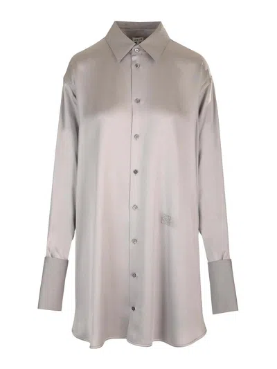LOEWE UNSTRUCTURED SILK SHIRTDRESS