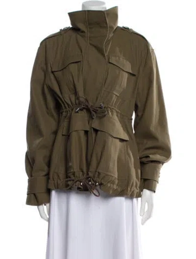Pre-owned Loewe Utility Jacket In Green