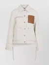Loewe Utility Jacket With Chest Pocket And Cuffs In White