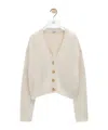 Loewe V-neck Long-sleeved Cardigan In White