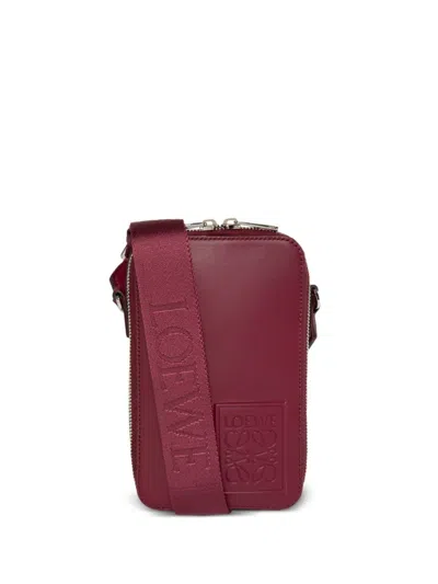 Loewe Vertical Messenger Bag In Red