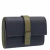 Loewe Vertical Small Calfskin Wallet In Blue/green