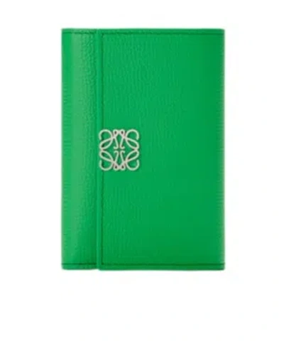 Loewe Vertical Wallet In Clover Green