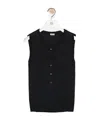 Loewe Vest In Cashmere And Silk In Black