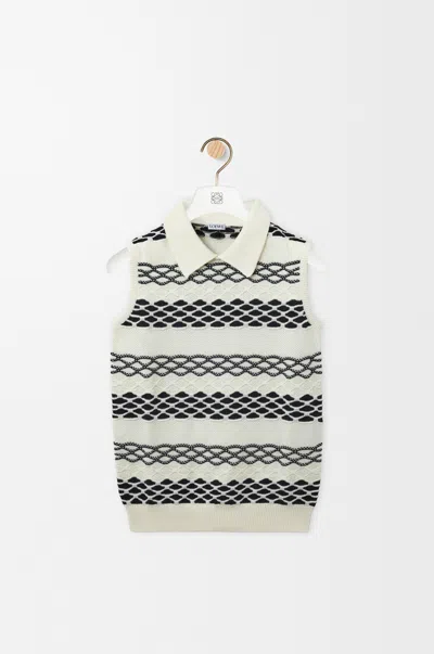 Loewe Vest In Cotton Jacquard In Multi
