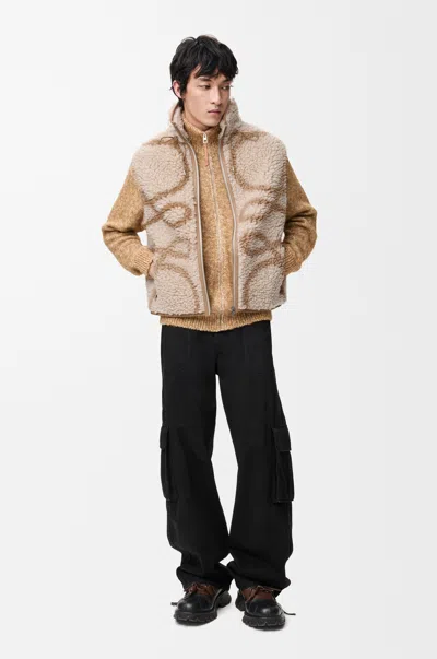 Loewe Vest In Wool Blend Size: Xl For Man In Brown