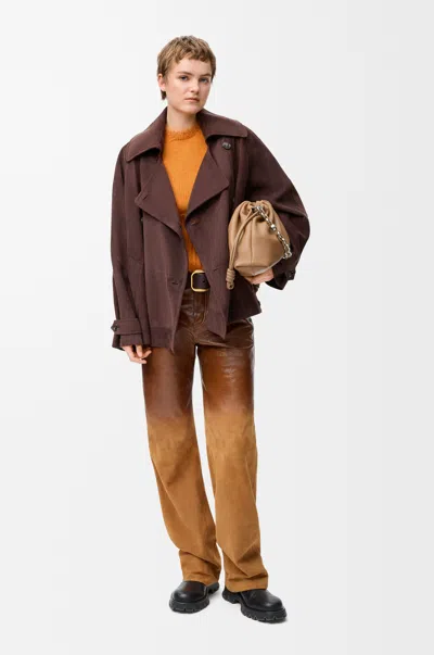 Loewe Vest In Wool Size:l For Woman In Brown