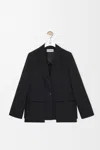 Loewe Wool Deconstructed Blazer In Black