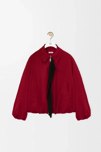 Loewe Jacket In Technical Fabric Size:44 For Woman In Red