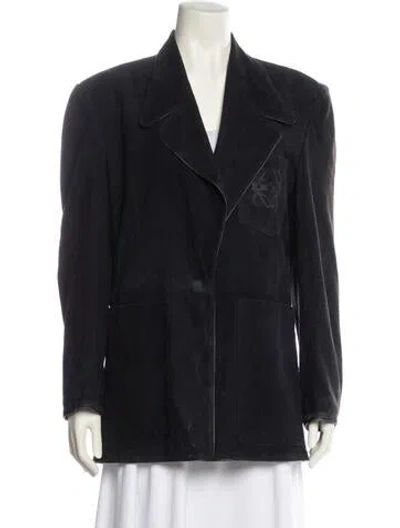 Pre-owned Loewe Vintage 1970's Jacket In Black
