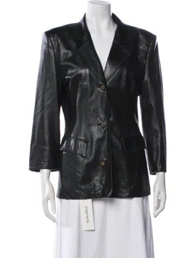 Pre-owned Loewe Vintage 1980's Blazer In Black