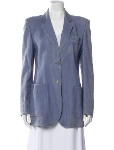 Pre-owned Loewe Vintage 1980's Blazer In Blue