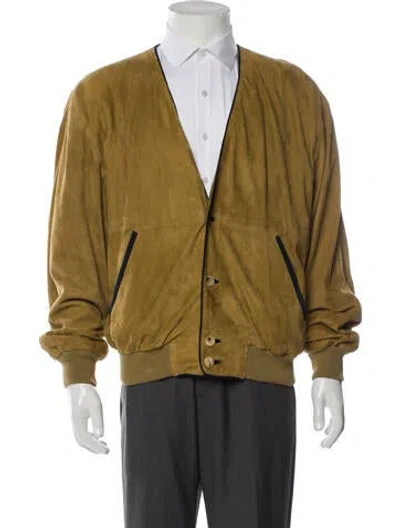Pre-owned Loewe Vintage 1980's Bomber Jacket In Neutral