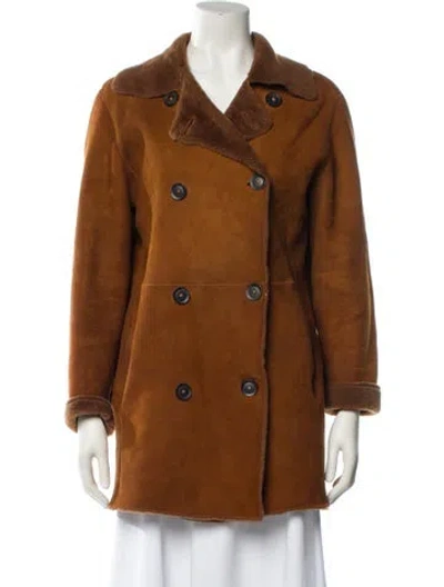 Pre-owned Loewe Vintage 1980's Fur Coat In Brown