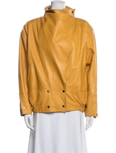 Pre-owned Loewe Vintage 1980's Jacket In Yellow