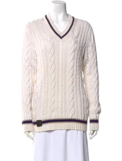 Pre-owned Loewe Vintage 1980's Sweater In Neutral
