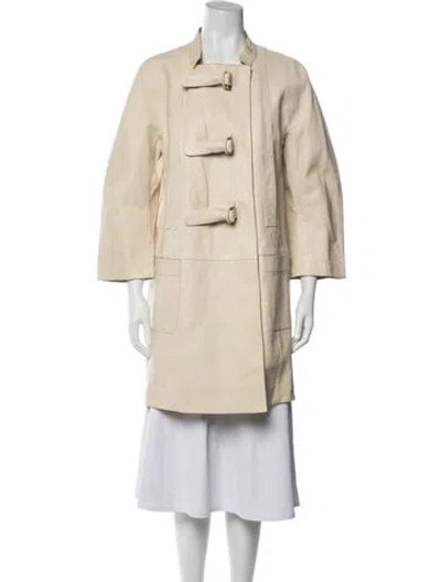 Pre-owned Loewe Vintage 1990's Coat In Neutral