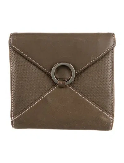 Pre-owned Loewe Vintage 2003 Bifold Wallet In Brown