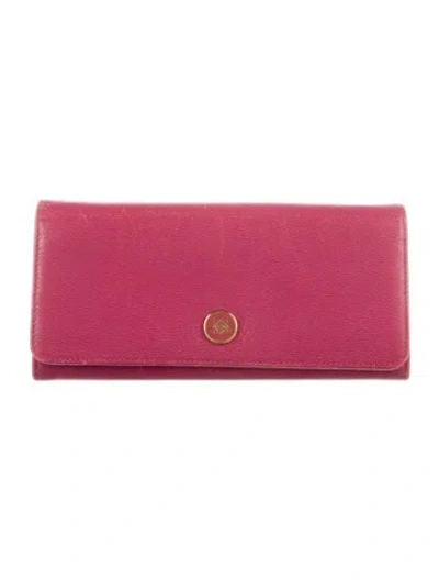 Pre-owned Loewe Vintage 2011 Continental Wallet In Pink