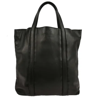 Pre-owned Loewe Vintage Anagram Tote Leather Black Leather Tote Bag Bag ()