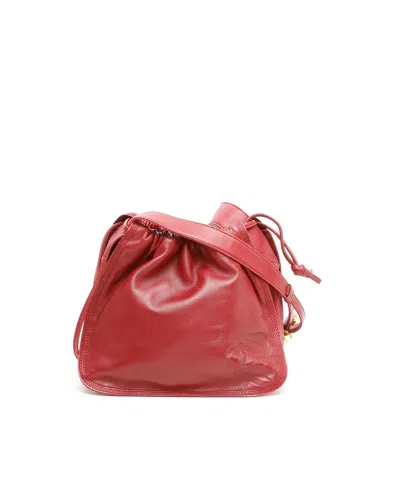 Loewe Vintage Flamenco Bag In Red