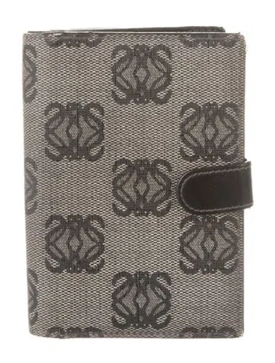 Pre-owned Loewe Vintage French Purse Wallet In Gray