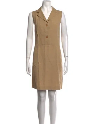 Pre-owned Loewe Vintage Knee-length Dress In Neutrals